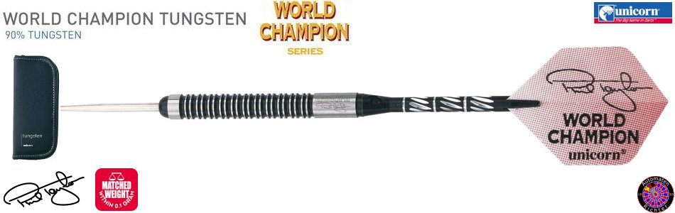 Steel Dartpfeil Unicorn - World Champion Natural Phil Taylor